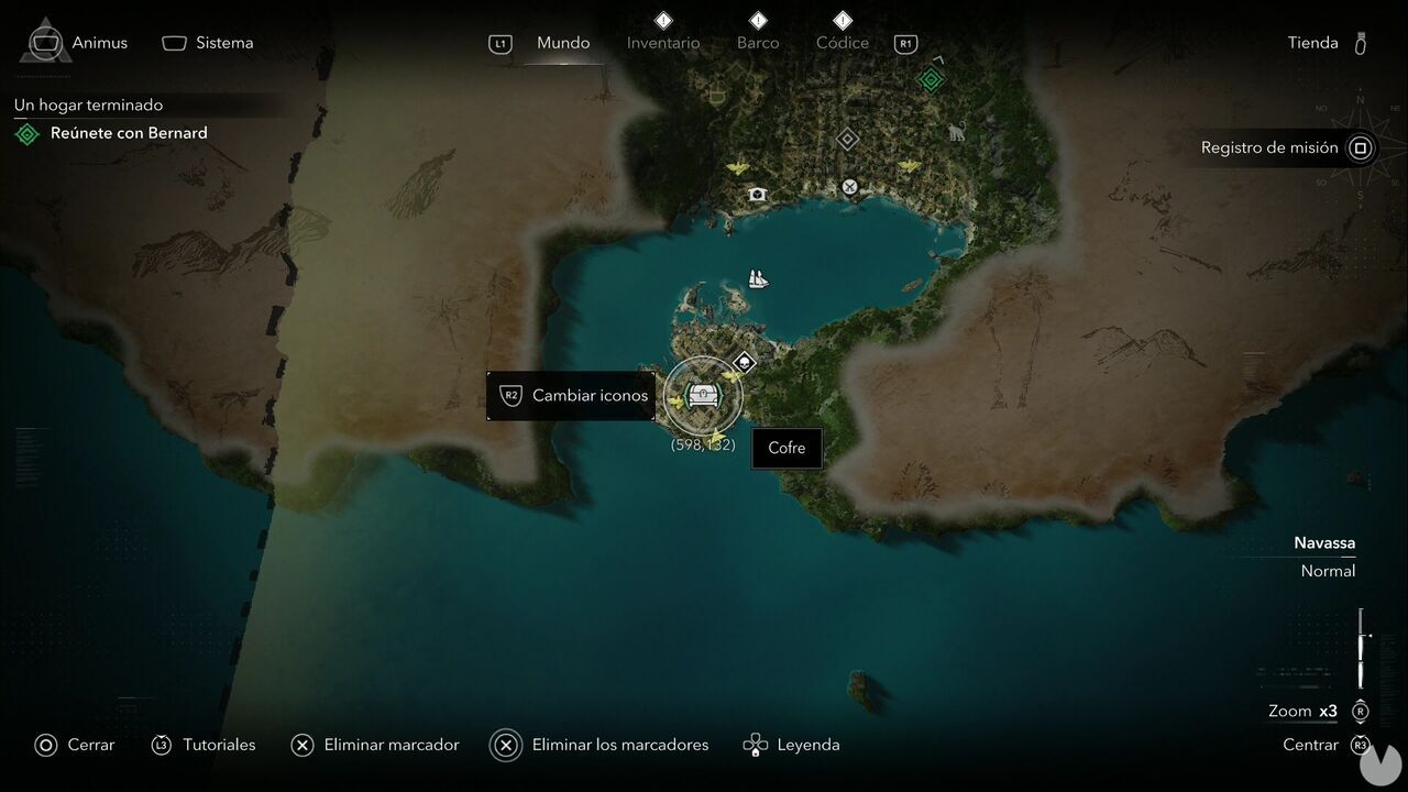 Assassin's Creed Black Flag Resynced - Treasures in Navassa, location of one of the Port Royal chests