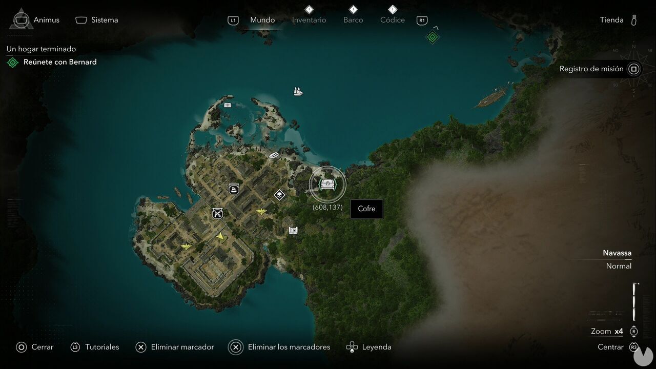 Assassin's Creed Black Flag Resynced - Treasures in Navassa, location of one of the Port Royal chests