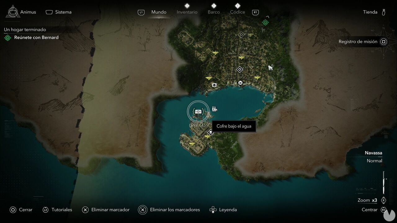 Assassin's Creed Black Flag Resynced - Treasures in Navassa, location of one of the Port Royal chests