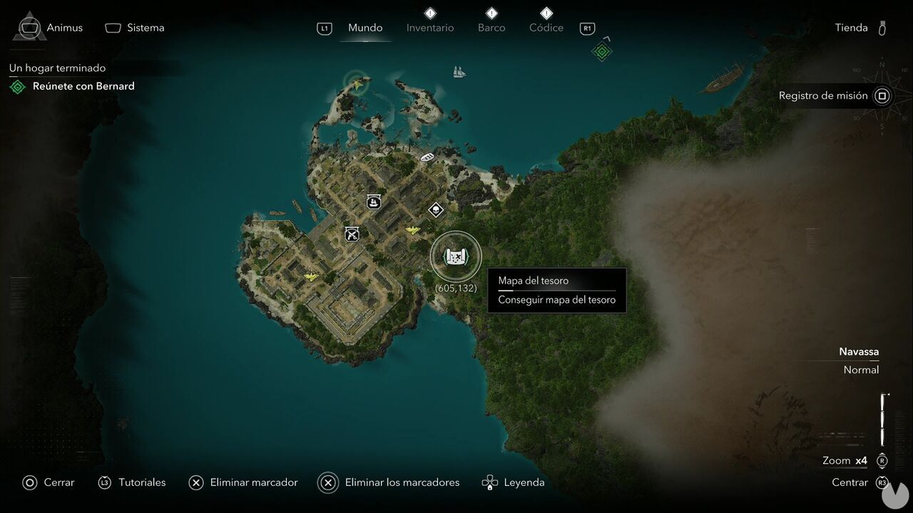 Assassin's Creed Black Flag Resynced - Treasure Maps, Principe Treasure Map location