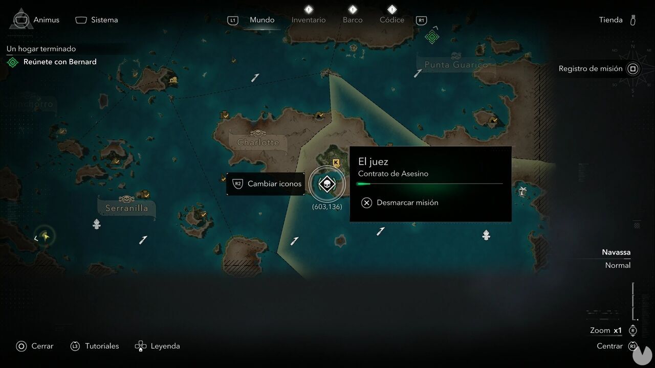 Assassin's Creed Black Flag Resynced - Assassin Contracts, location in Port Royal where The Judge can be started