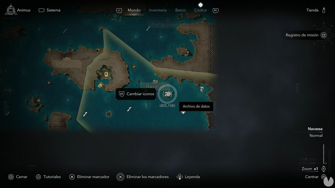 Assassin's Creed Black Flag Resynced - Data Files, location of Security Recordings on Ile a Vache