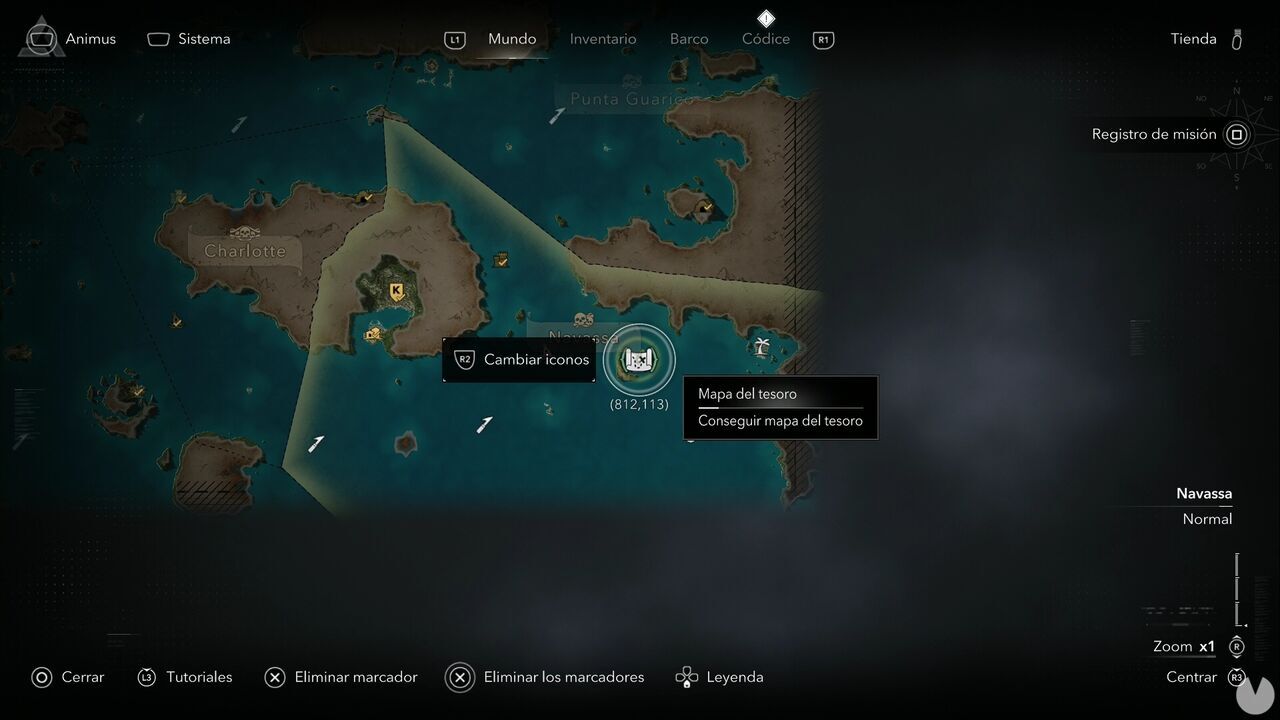 Assassin's Creed Black Flag Resynced - Treasure Maps, Jiguey Treasure Map location