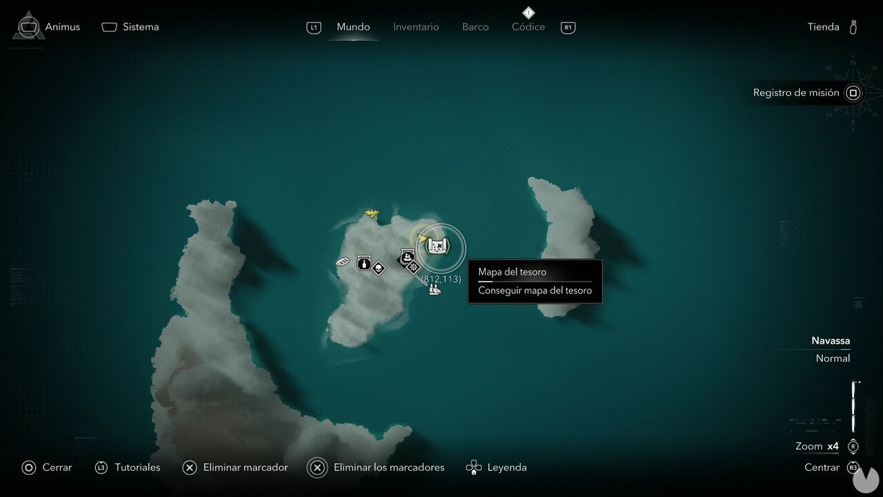 Assassin's Creed Black Flag Resynced - Treasure Maps, Jiguey Treasure Map location