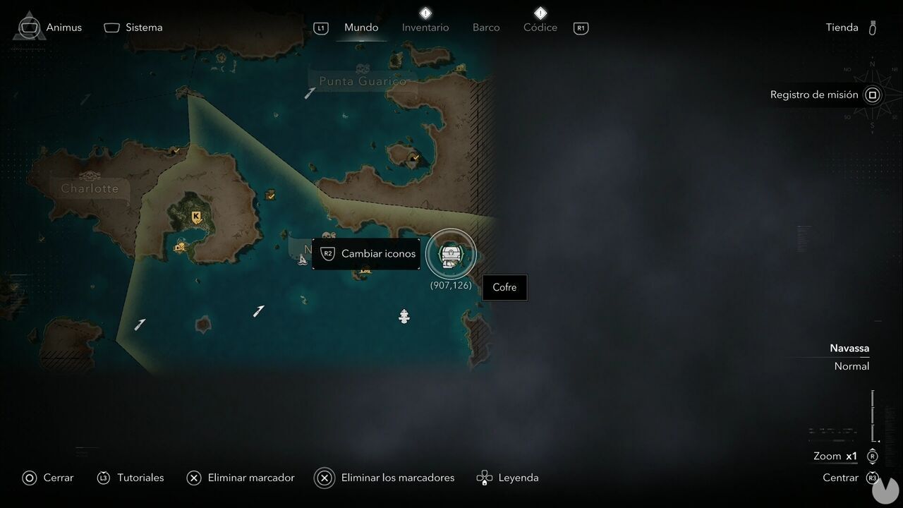 Assassin's Creed Black Flag Resynced - Treasures in Navassa, location of one of the Mystery Island chests