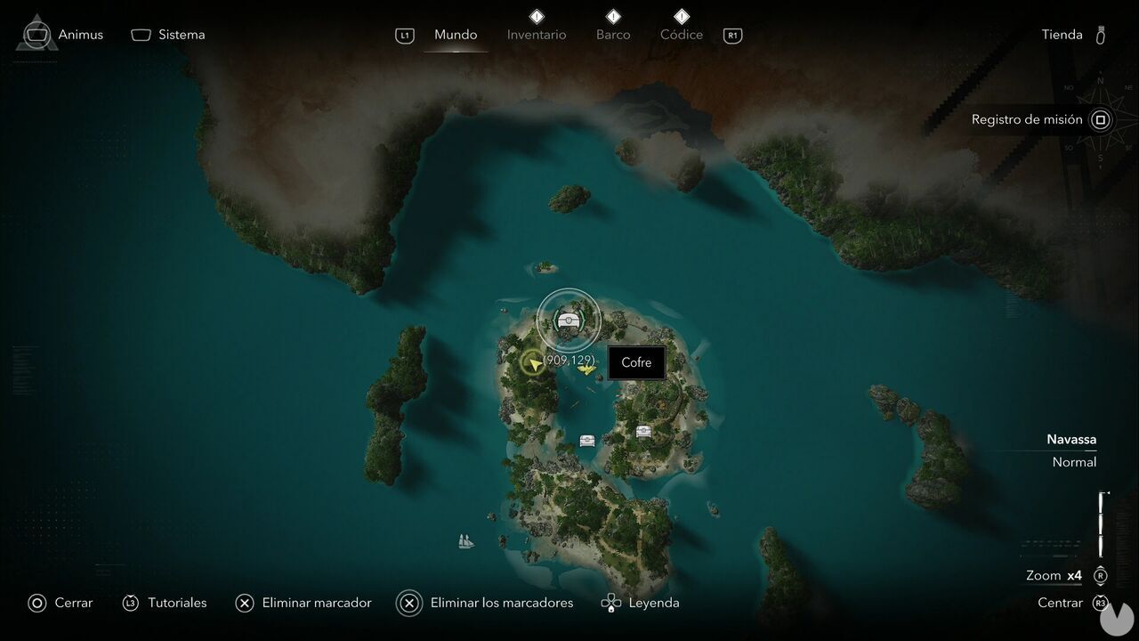 Assassin's Creed Black Flag Resynced - Treasures in Navassa, location of one of the Mystery Island chests