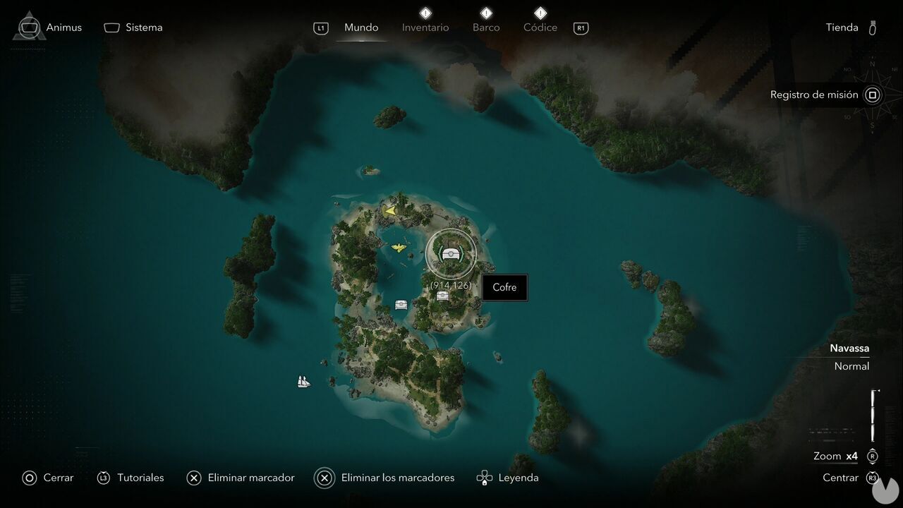Assassin's Creed Black Flag Resynced - Treasures in Navassa, location of one of the Mystery Island chests