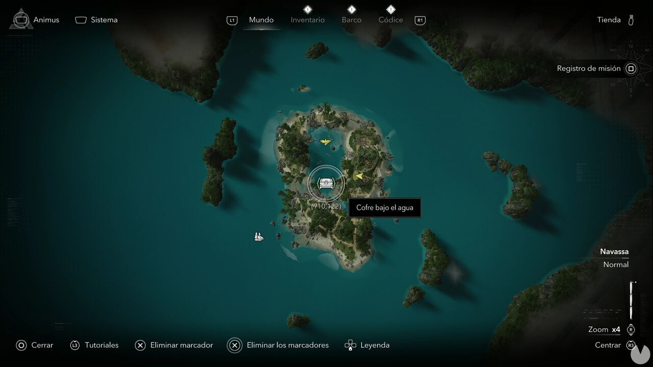 Assassin's Creed Black Flag Resynced - Treasures in Navassa, location of one of the Mystery Island chests