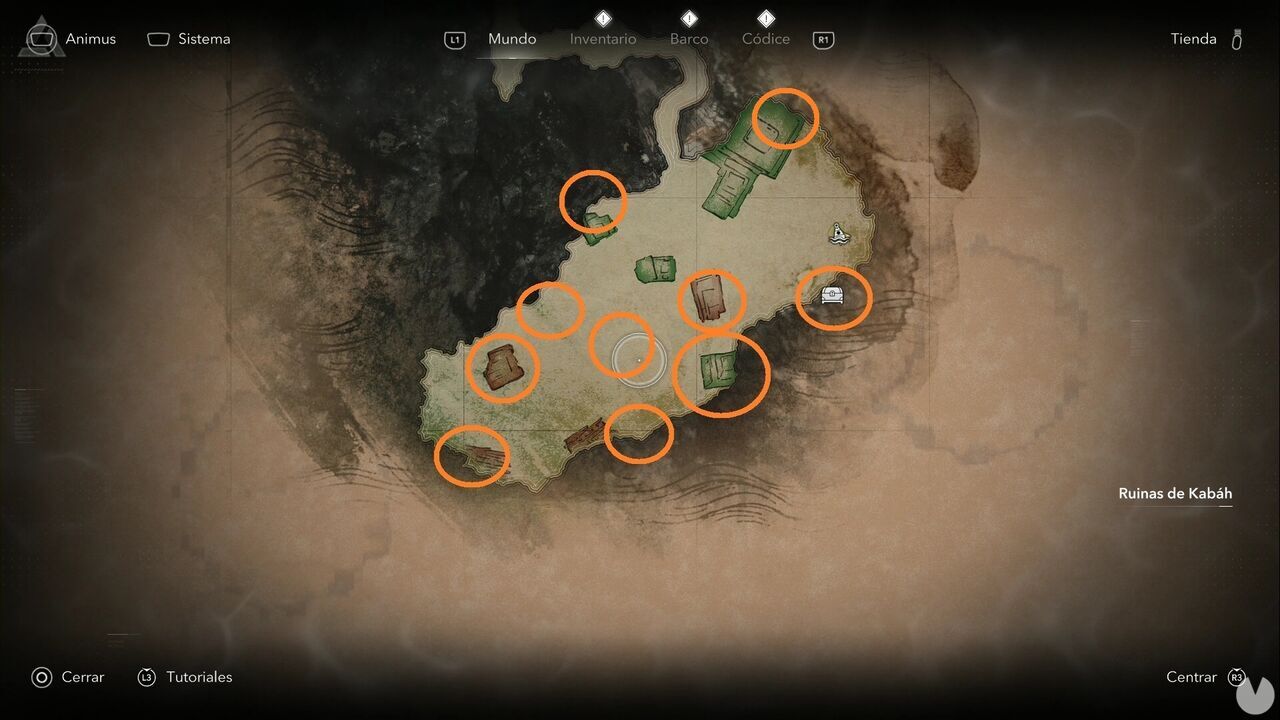 Assassin's Creed Black Flag Resynced - Underwater shipwrecks, treasure locations at the Kabah Ruins