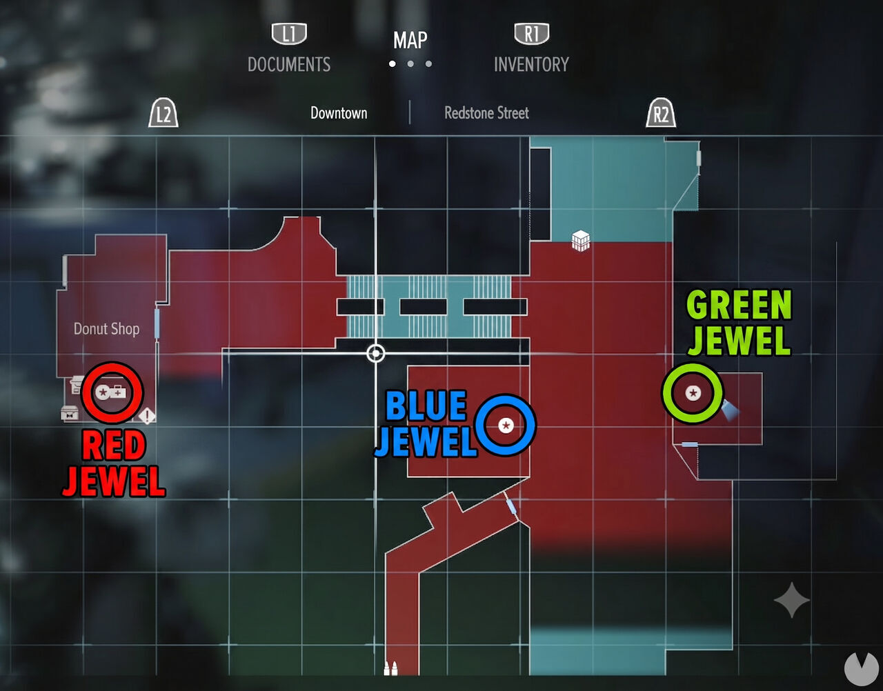 Locations of the three jewels in Resident Evil 3 Remake