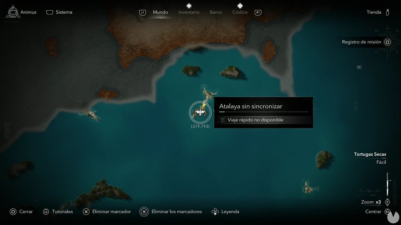 Assassin's Creed Black Flag Resynced - Viewpoint locations, location of the Florida viewpoint