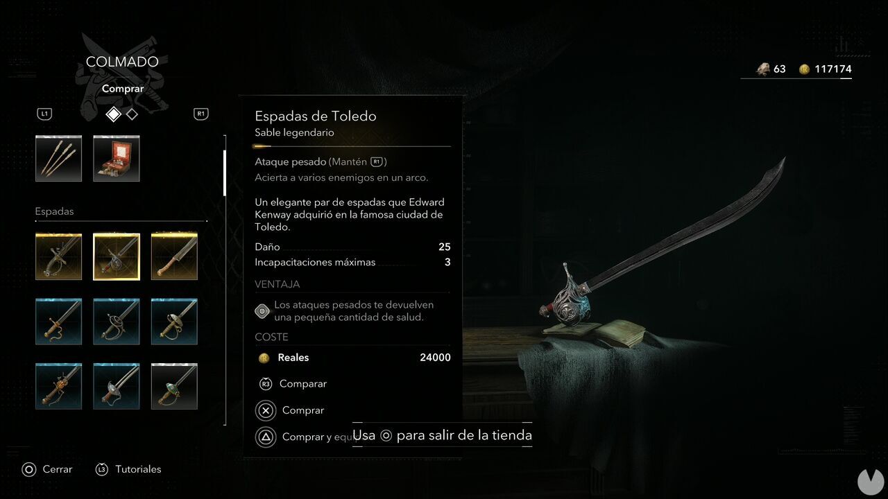 Assassin's Creed Black Flag Resynced - Weapons, Blades of Toledo