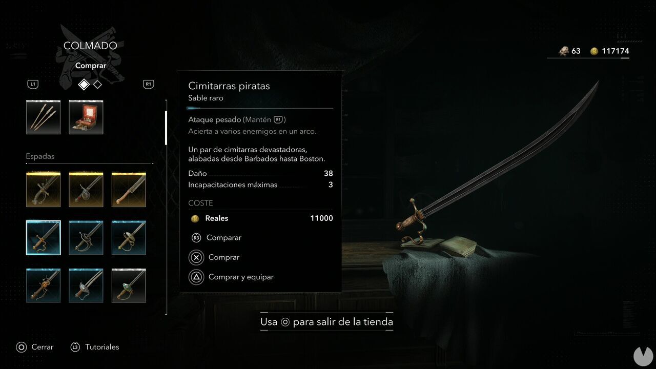 Assassin's Creed Black Flag Resynced - Weapons, Pirate Scimitars