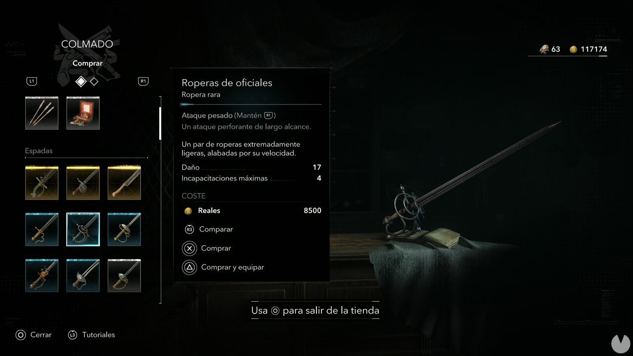 Assassin's Creed Black Flag Resynced - Weapons, Officer's Rapiers