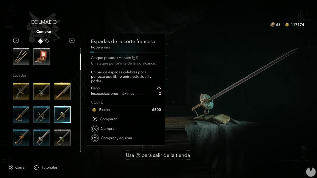 Assassin's Creed Black Flag Resynced - Weapons, French Court Swords