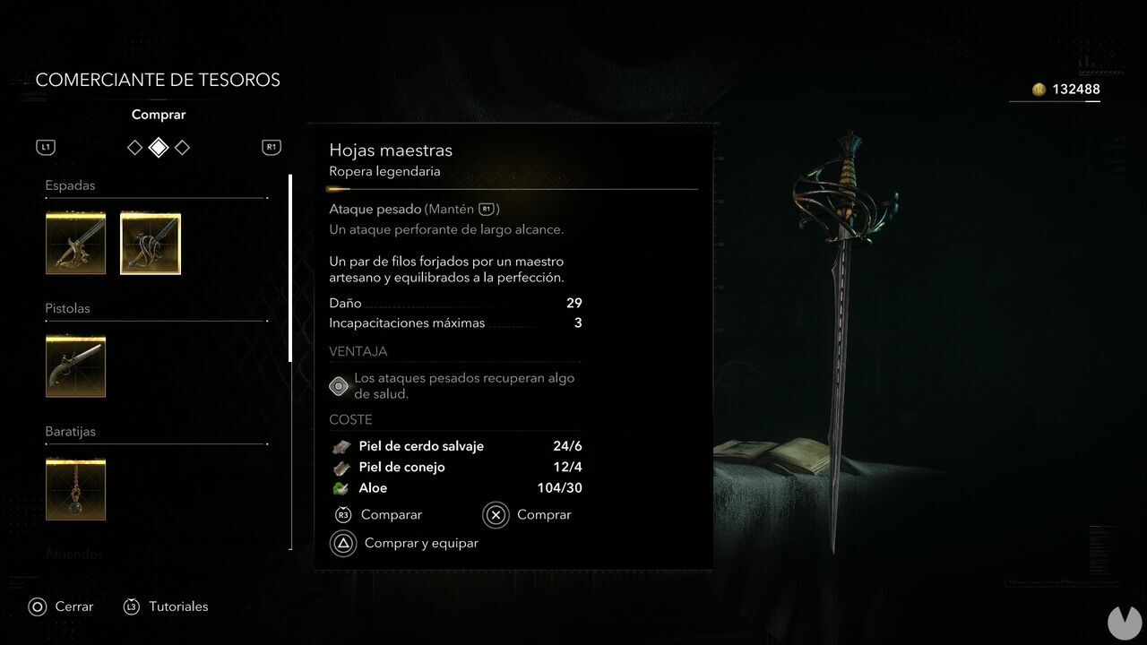 Assassin's Creed Black Flag Resynced - Weapons, Masterwork Blades