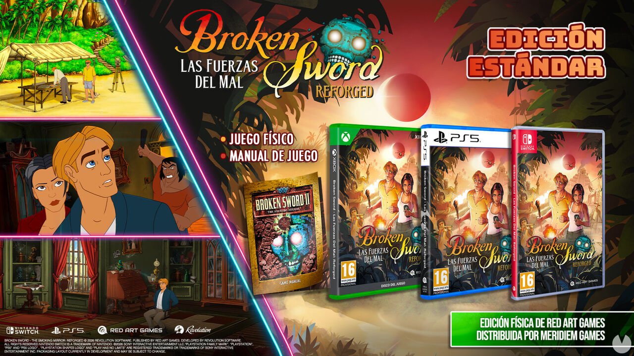 Broken Sword – Las Fuerzas del Mal: Reforged tendrá edición física en consolas y ya se puede reservar