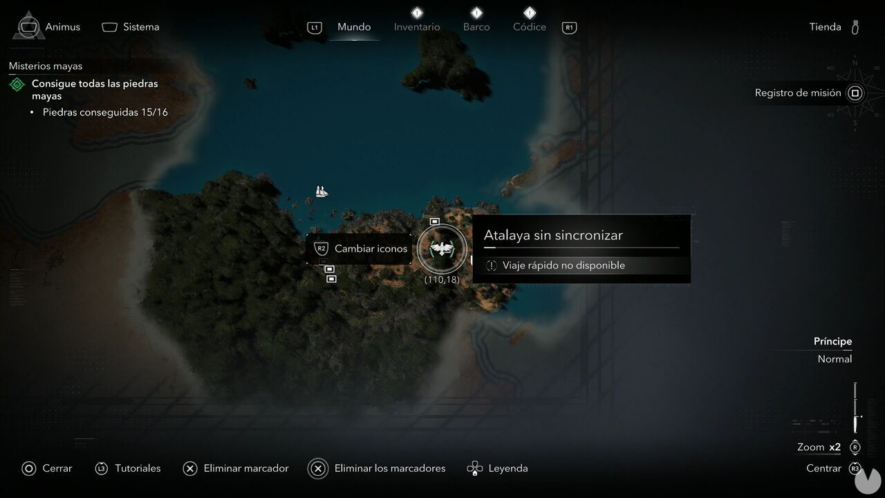 Assassin's Creed Black Flag Resynced - Viewpoints, location of one of the Principe viewpoints