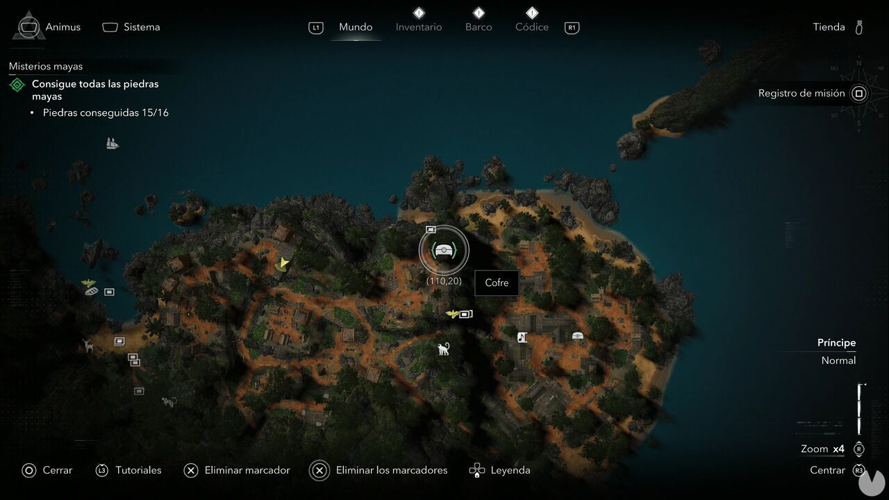 Assassin's Creed Black Flag Resynced - Treasures in Principe, location of one of the Principe treasures