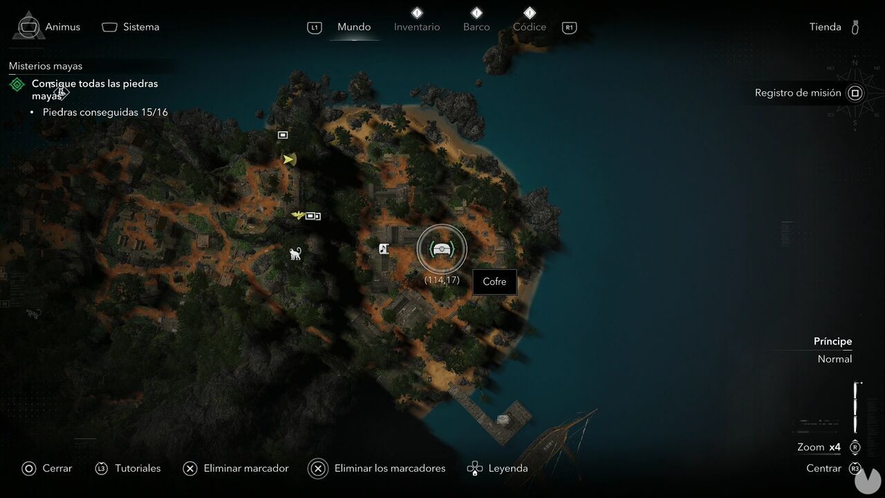 Assassin's Creed Black Flag Resynced - Treasures in Principe, location of one of the Principe treasures