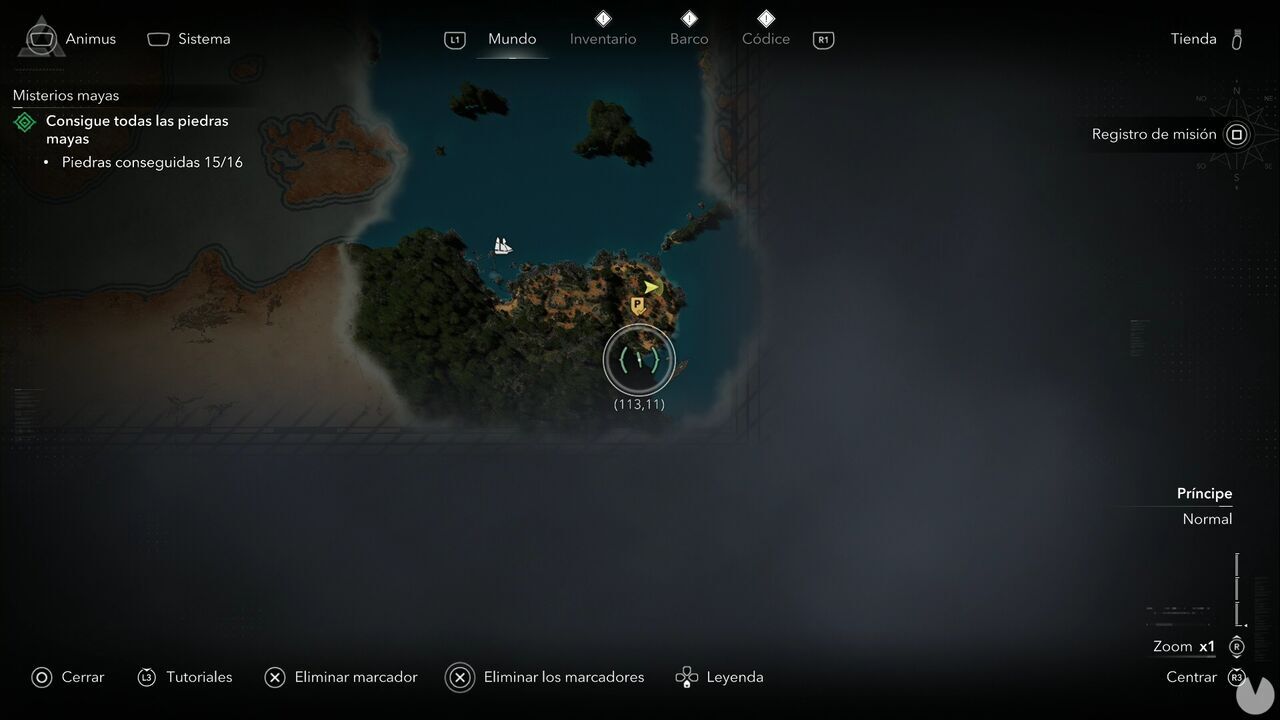 Assassin's Creed Black Flag Resynced - Treasure Maps, Principe buried treasure location