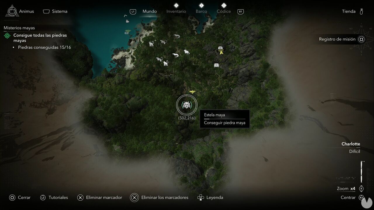 Assassin's Creed Black Flag Resynced - Mayan Stelae, location of the Long Bay Mayan Stela