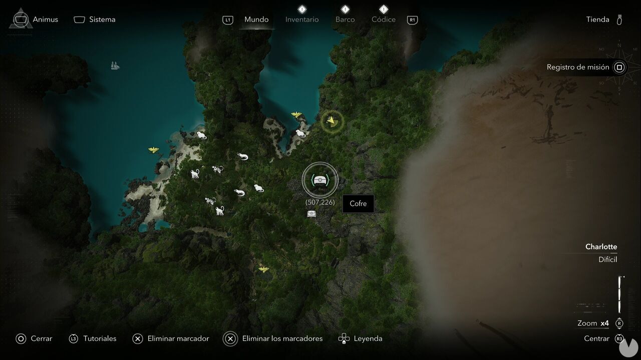 Assassin's Creed Black Flag Resynced - Treasures in Long Bay, location of one of the Long Bay chests