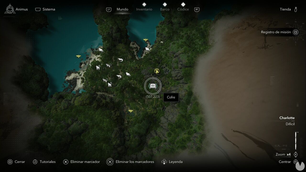 Assassin's Creed Black Flag Resynced - Treasures in Long Bay, location of one of the Long Bay chests