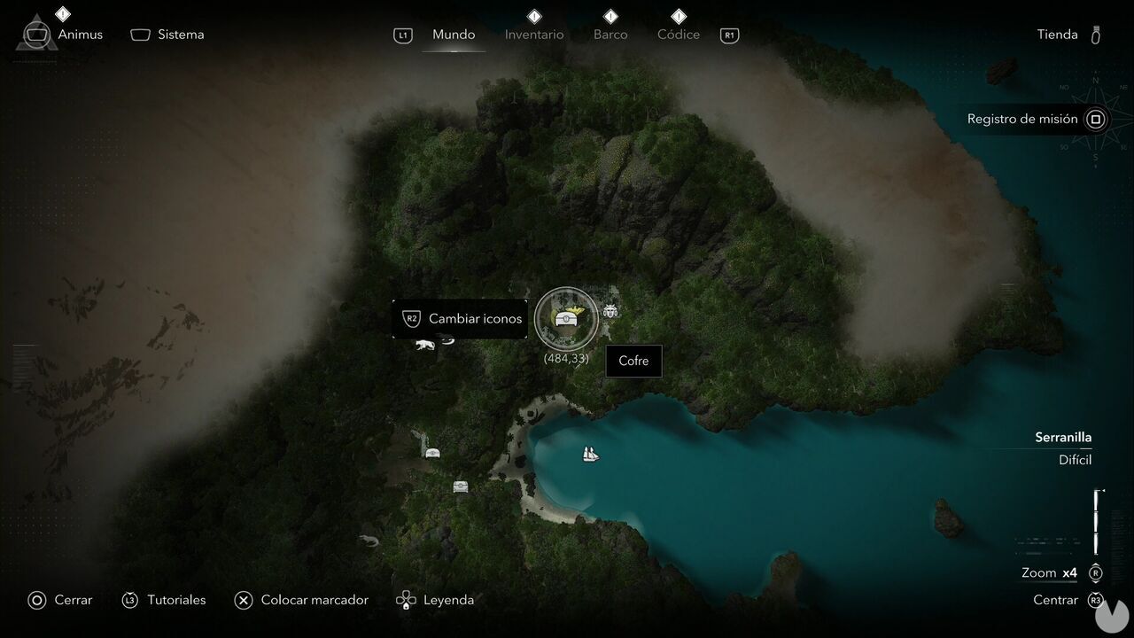 Assassin's Creed Black Flag Resynced - Treasures on Isla Providencia, location of one of the island's chests