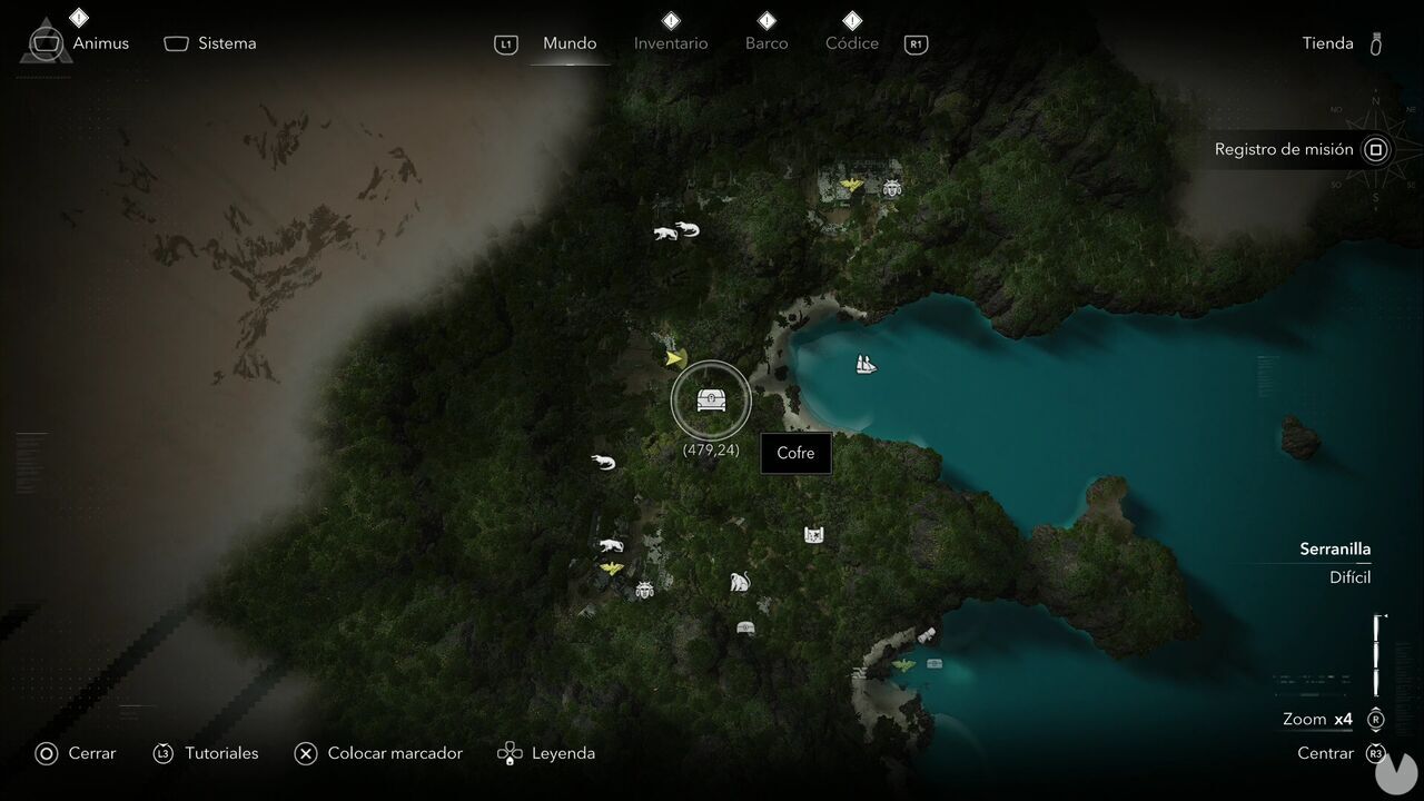 Assassin's Creed Black Flag Resynced - Treasures on Isla Providencia, location of one of the island's chests