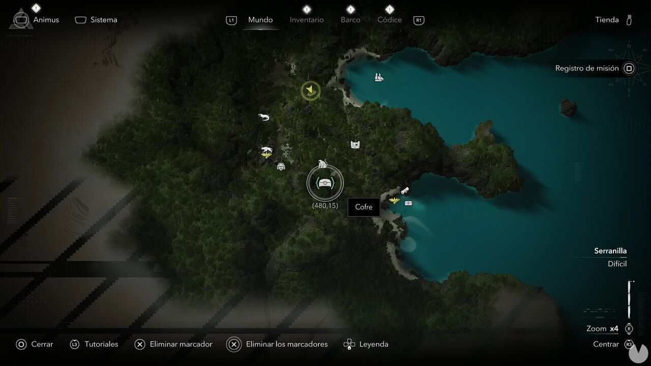 Assassin's Creed Black Flag Resynced - Treasures on Isla Providencia, location of one of the island's chests