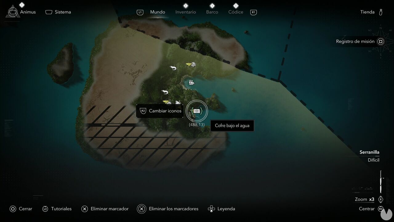 Assassin's Creed Black Flag Resynced - Treasures on Isla Providencia, location of one of the island's chests