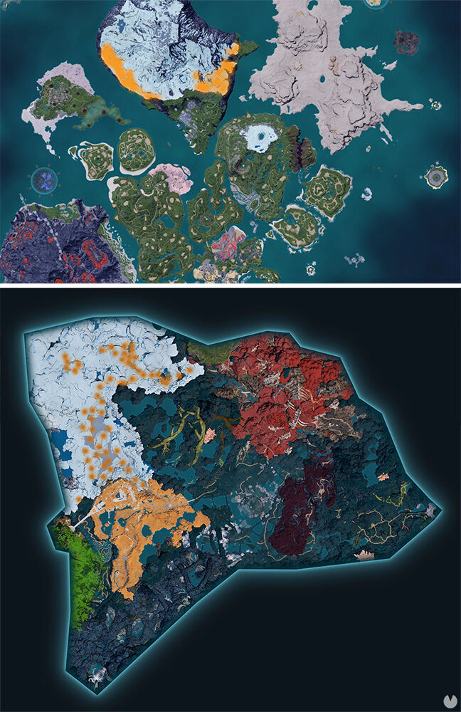 Palworld - Map showing the location of Pal Rayhound Cryst