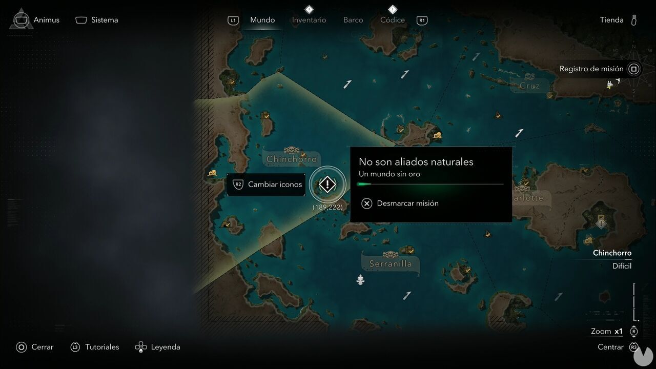 Assassin's Creed Black Flag Resynced - A World Without Gold; location where the Not Our Natural Allies mission begins