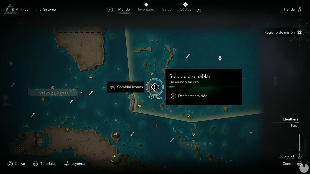 Assassin's Creed Black Flag Resynced - A World Without Gold; location where the I Just Want to Talk mission begins