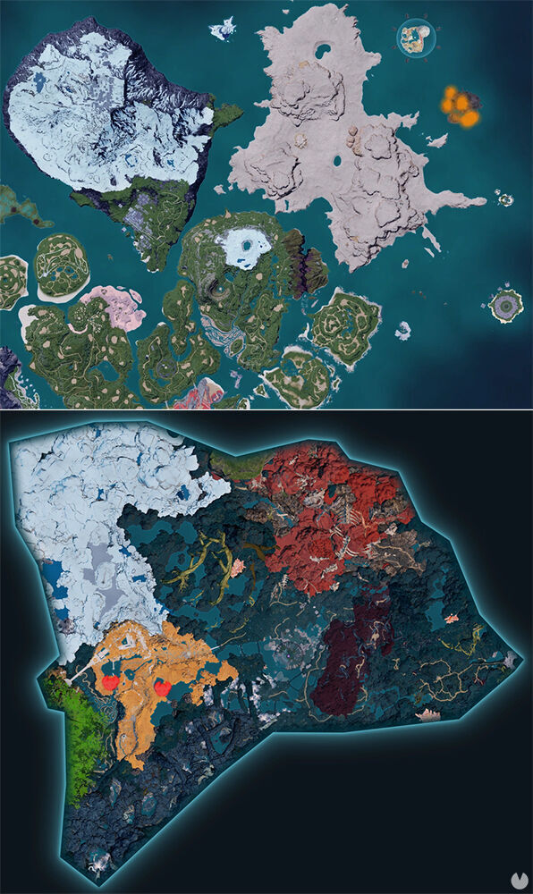 Palworld - Mapa con la localizaci�n del Pal Skutlass Ignis
