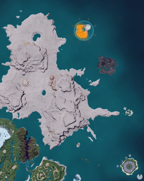 Palworld - Mapa con la localizaci�n del Pal Carnibora