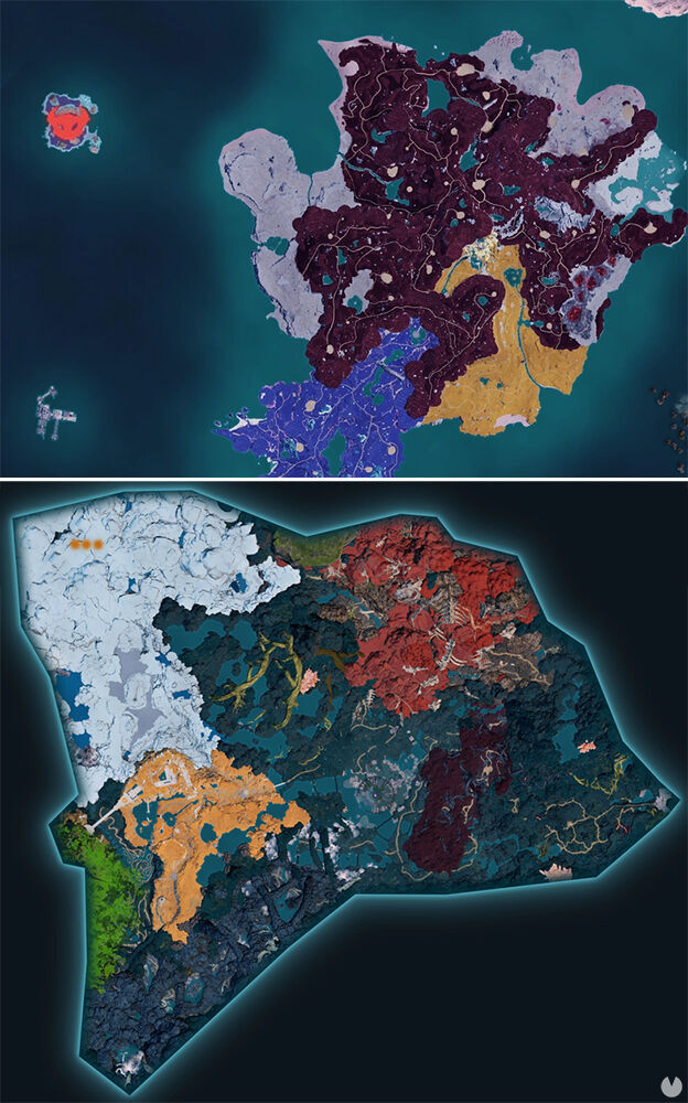 Palworld - Map showing the location of Pal Dualith Noct