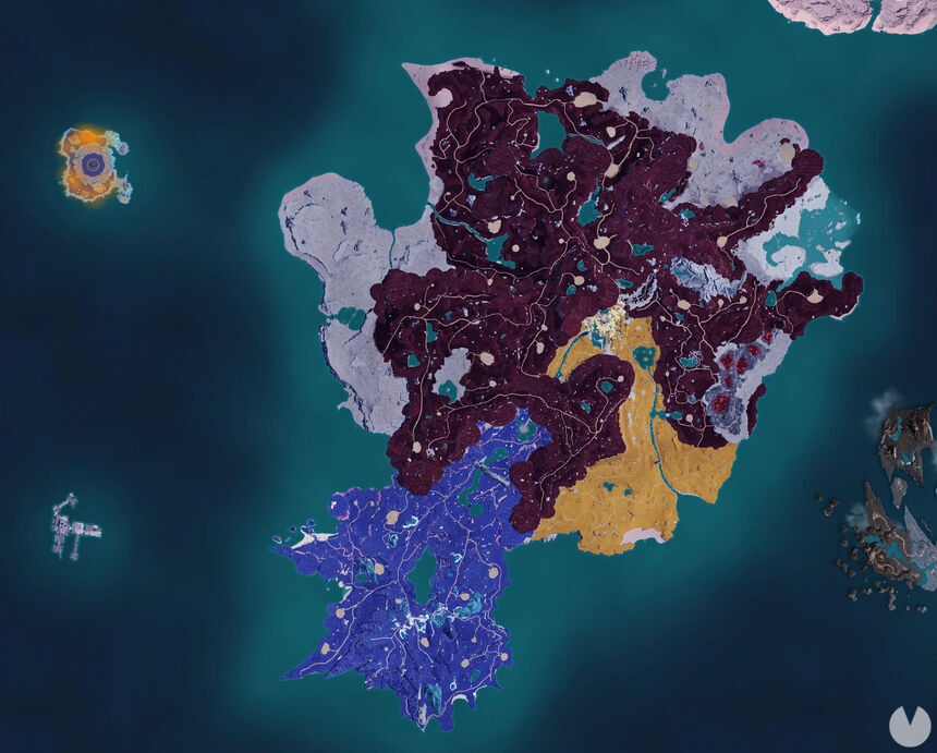 Palworld - Map showing the location of Pal Smokie Cryst