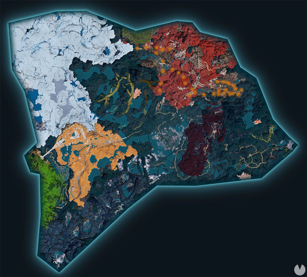 Palworld - Map showing the location of Pal Snock Lux