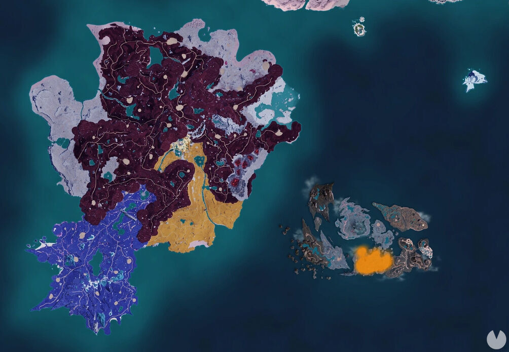 Palworld - Map showing the location of Pal Lapure