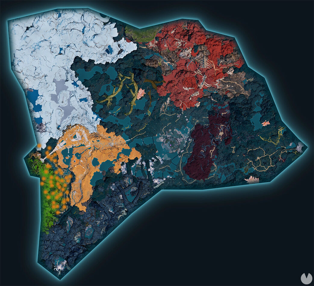 Palworld - Map showing the location of Pal Solenne