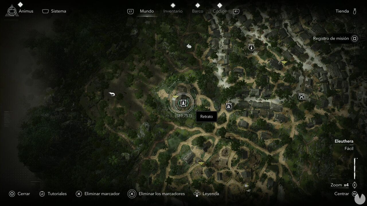 Assassin's Creed Black Flag Resynced - Portraits, location of Commodore Chamberlaine's Portrait in Nassau