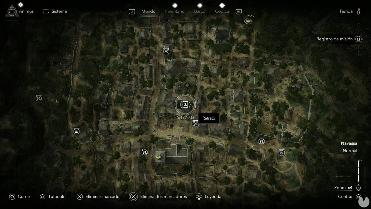Assassin's Creed Black Flag Resynced - Portraits, location of Woodes Rogers' Portrait in Kingston