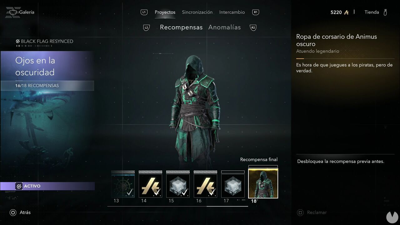Assassin's Creed Black Flag Resynced - Outfits, Dark Animus Corsair Robes