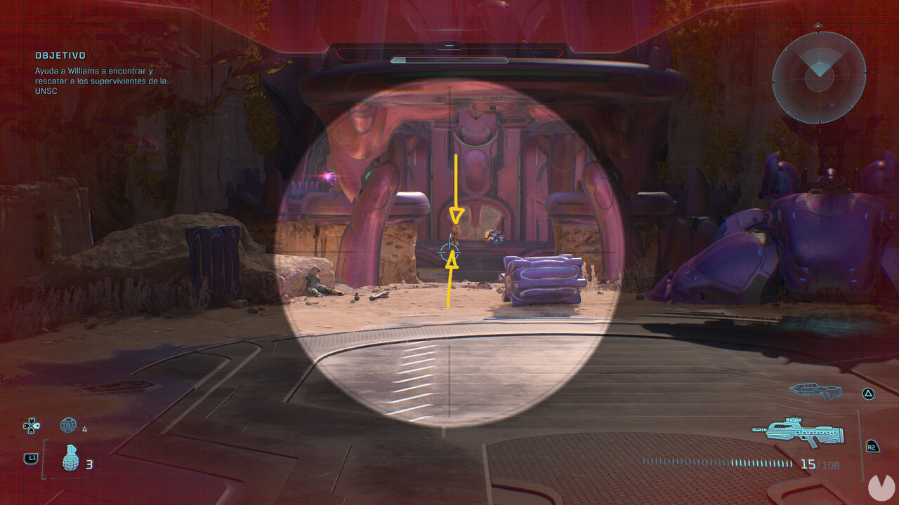Halo: Campaign Evolved - Enemy shield location 2 for unlocking the Temperamental skull