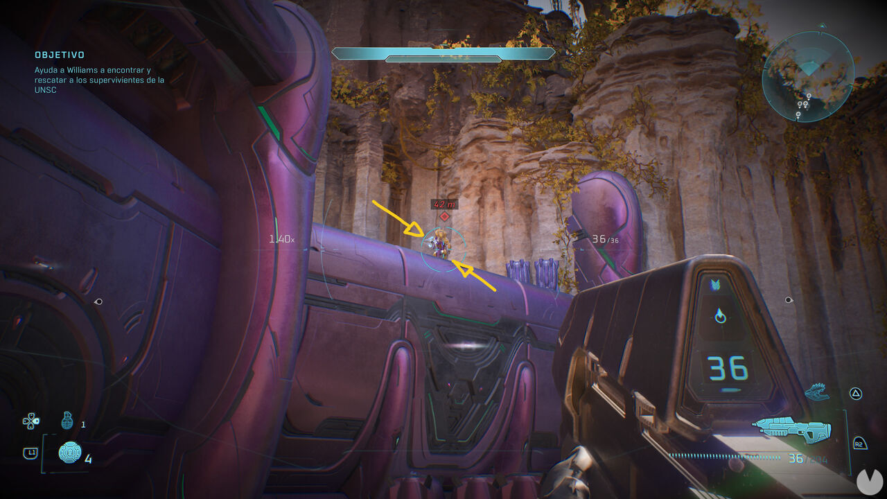 Halo: Campaign Evolved - Enemy shield location 3 for unlocking the Temperamental skull