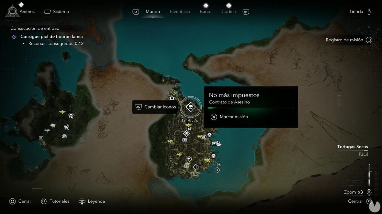 Assassin's Creed Black Flag Resynced - Assassin Contracts, location of the No More Taxes contract in northern Havana