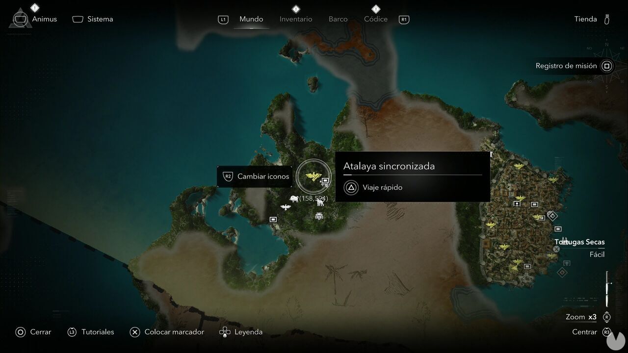 Assassin's Creed Black Flag Resynced - Viewpoints, location of one of the Cape Bonavista viewpoints