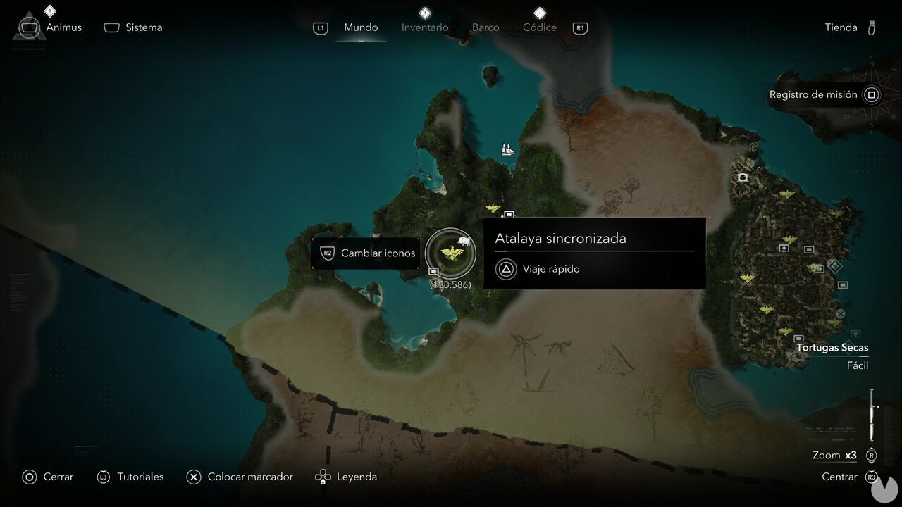 Assassin's Creed Black Flag Resynced - Viewpoints, location of one of the Cape Bonavista viewpoints